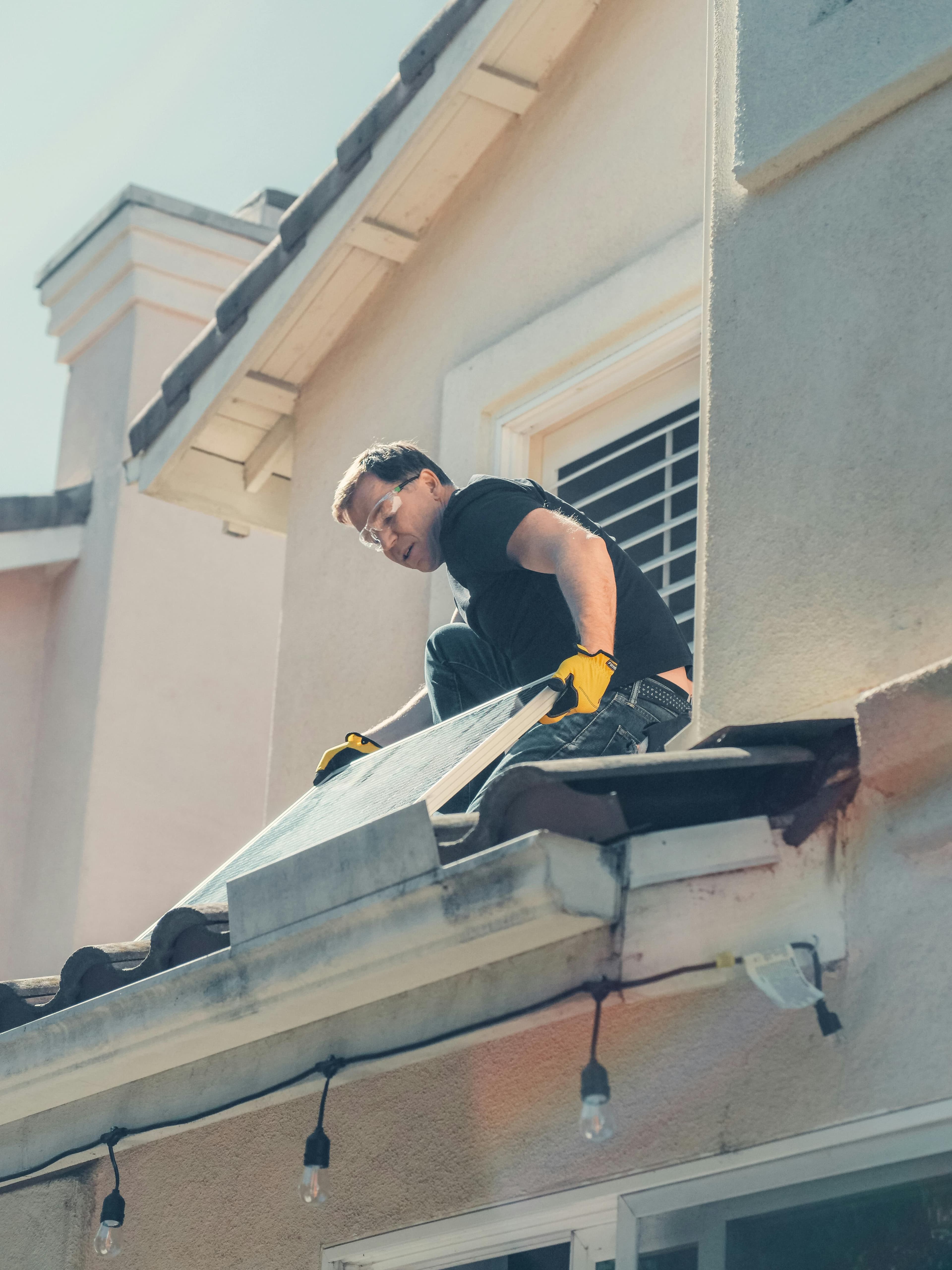 Commercial solar installation